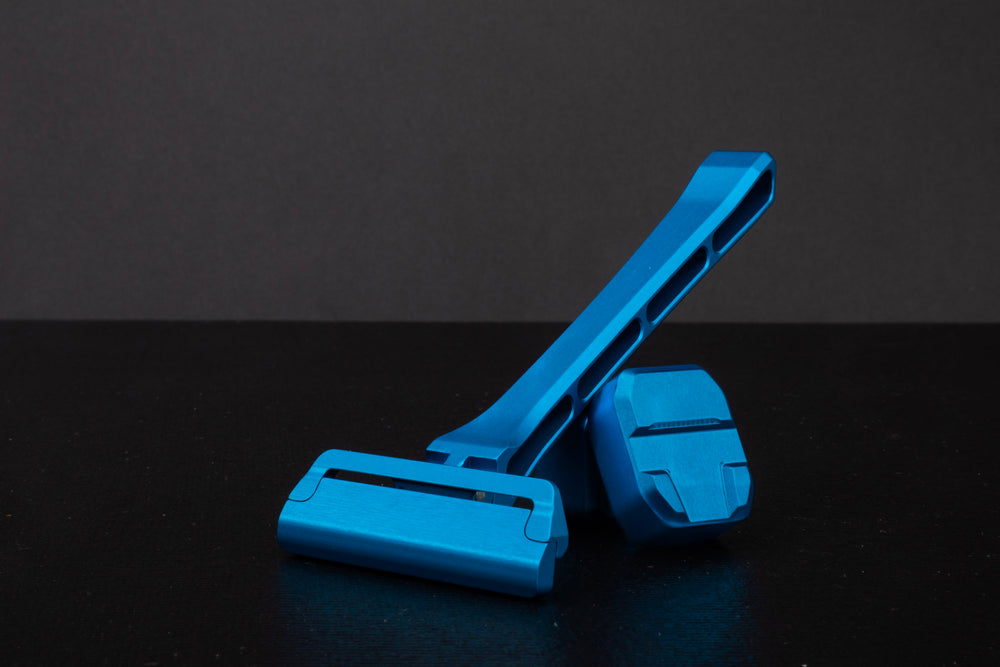 
            
                Load image into Gallery viewer, High Proof Razor - Blue Aluminum
            
        